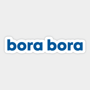 Bora Bora (blue) Sticker